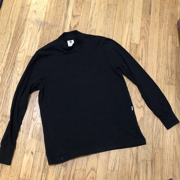 Aimé Leon Dore Black Mock Neck Long Sleeve Sweater Shirt, Size M - Picture 7 of 16